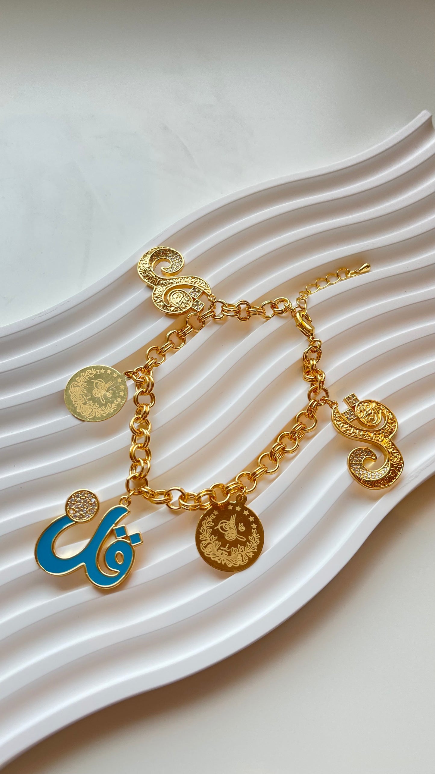 Bracelet- Lira and Qul Charms