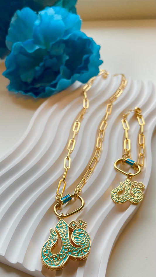 Turquoise Qul Paper Clip Set