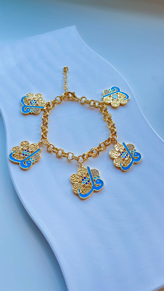 Bracelet- Qul Baghdad Eyes Charms
