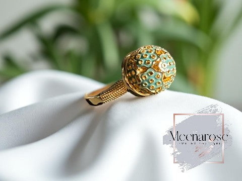Turquoise Seven Eyes Sphere Ring