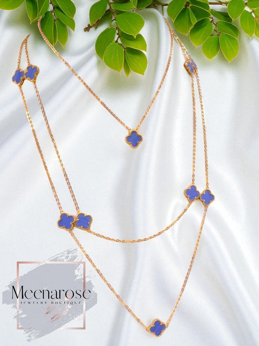 Four Clover Long Necklace