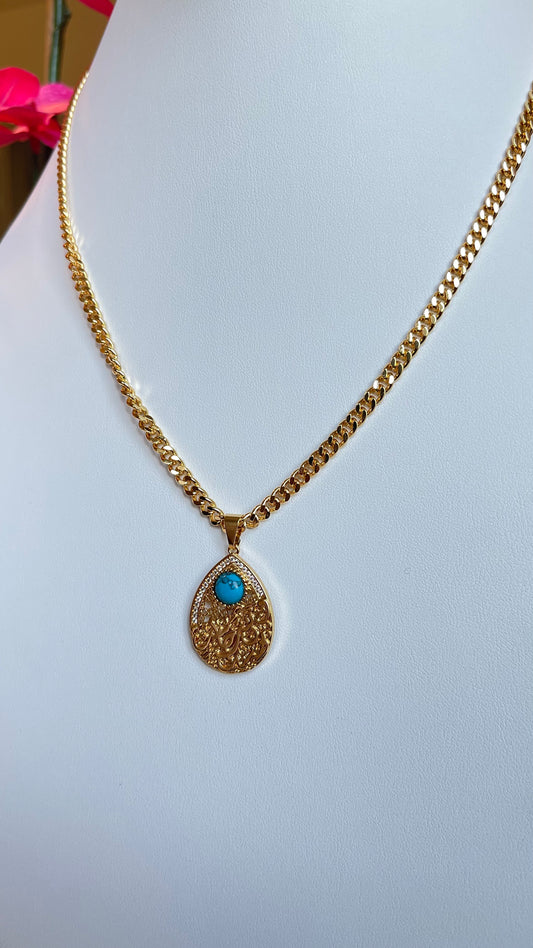 Blue Stone Necklace
