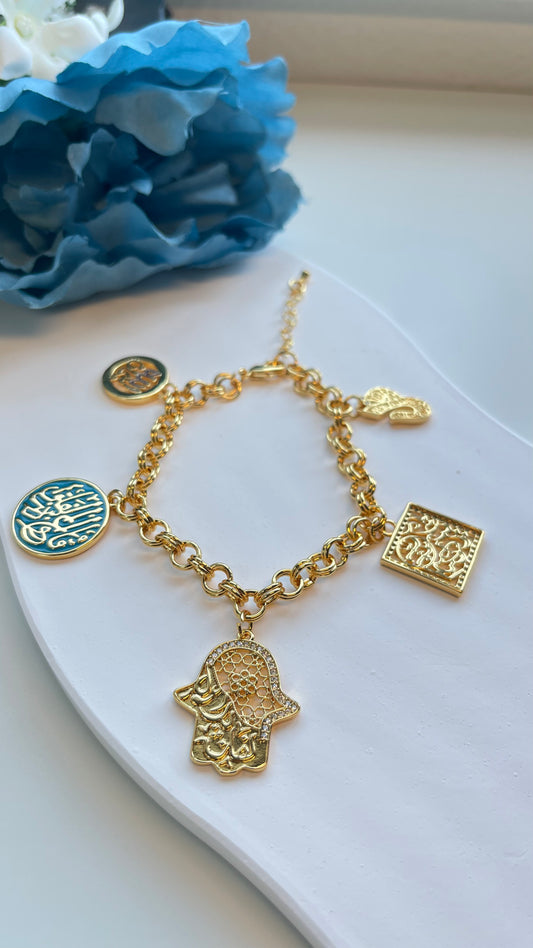 Bracelet- Hamsa Charms