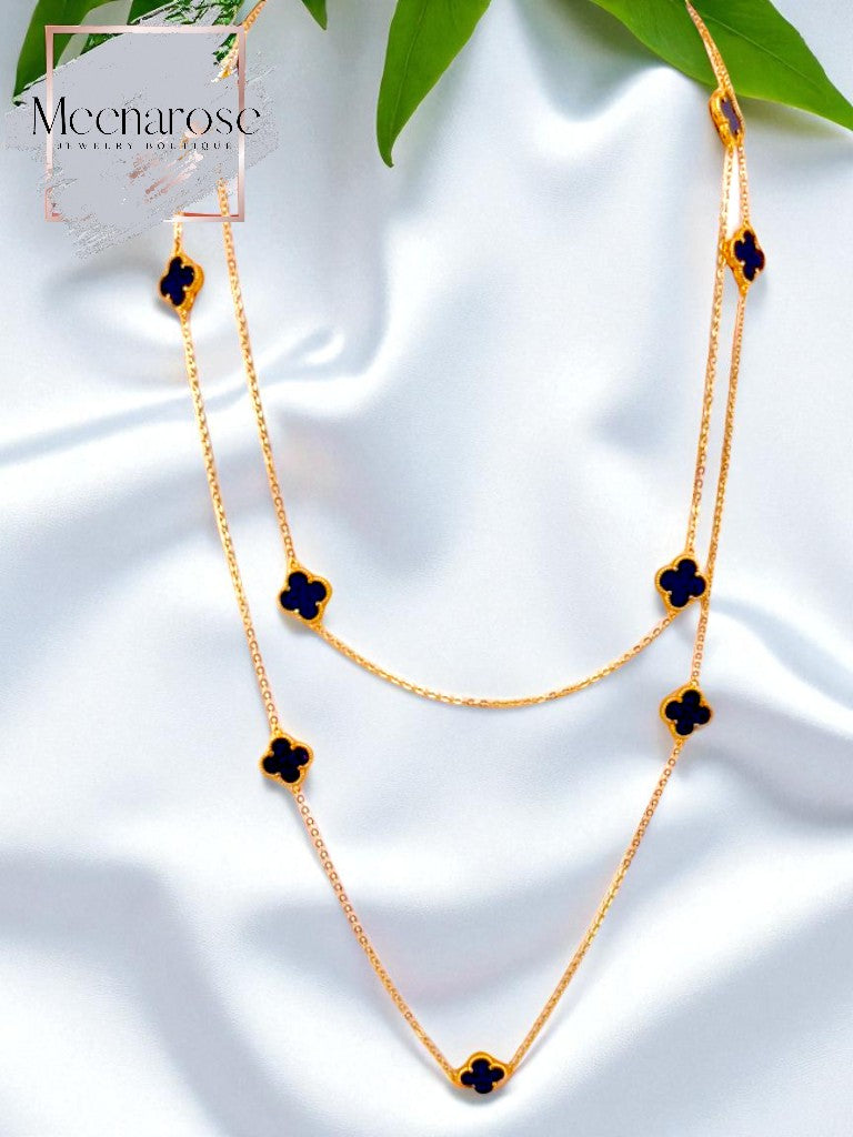 Four Clover Long Necklace
