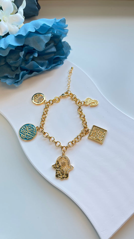 Bracelet- Hamsa Charms
