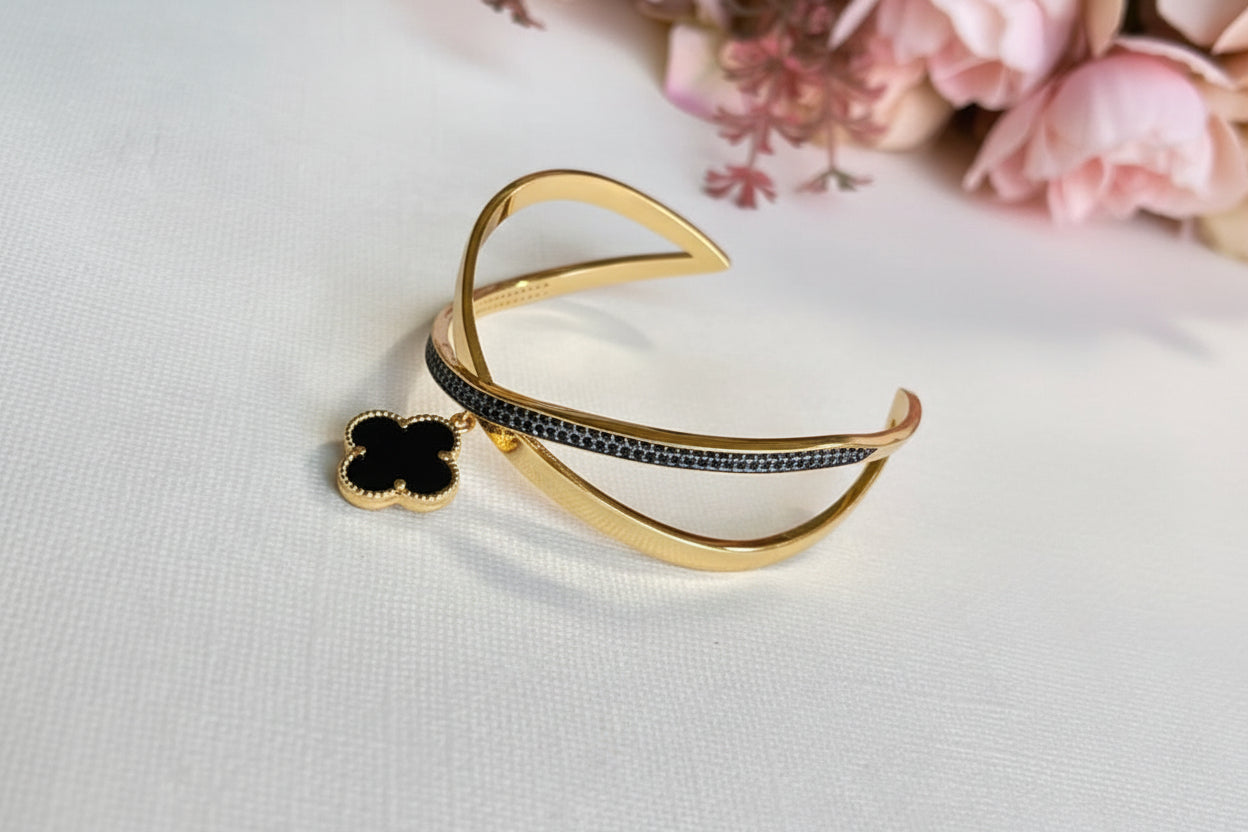 X Black Bangle