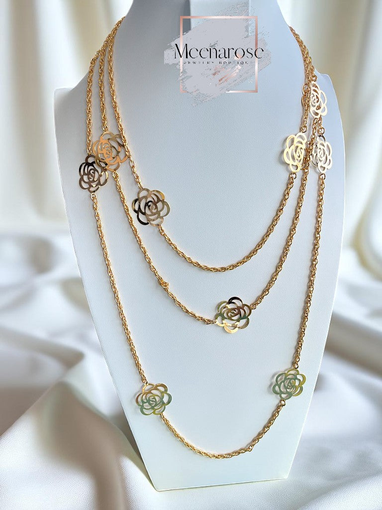 Long Roses Necklace