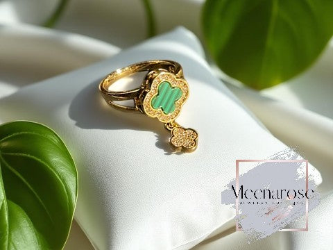 Double Four Clover Ring