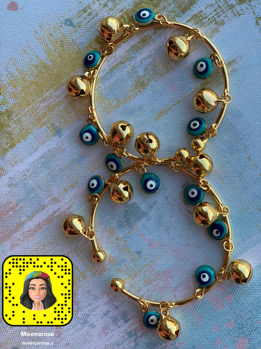 Solo Eyes Charms Kids Anklet