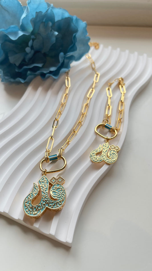 Turquoise Qul Paper Clip Set