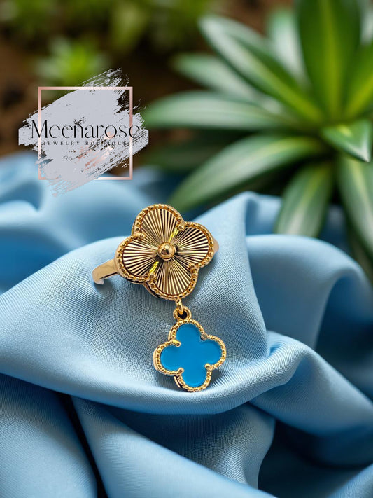 Double Four Clover Ring
