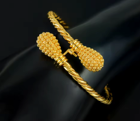 Screw Twisted Chain Bangle