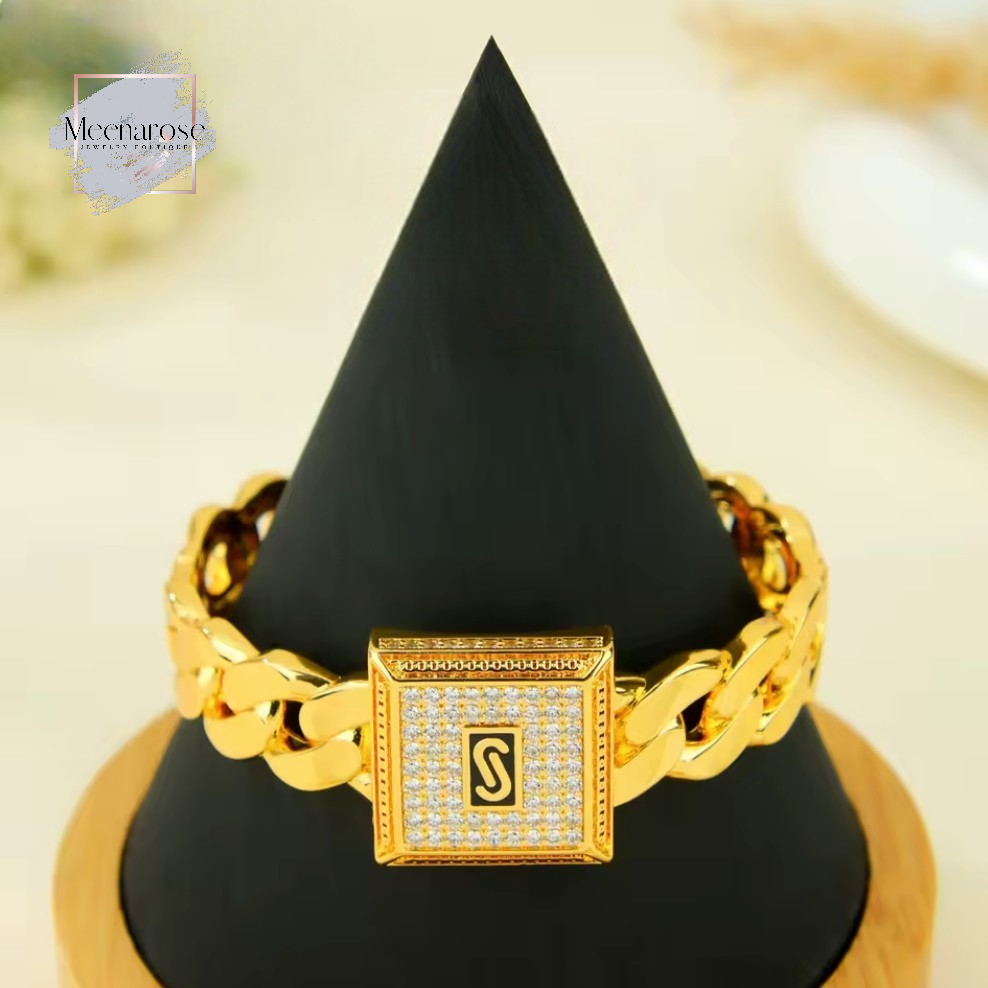 S Square Braided Bangle