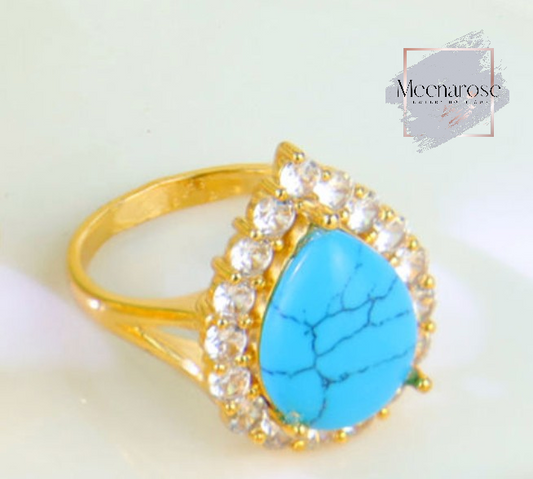 Fairouza Eye-Drop Ring