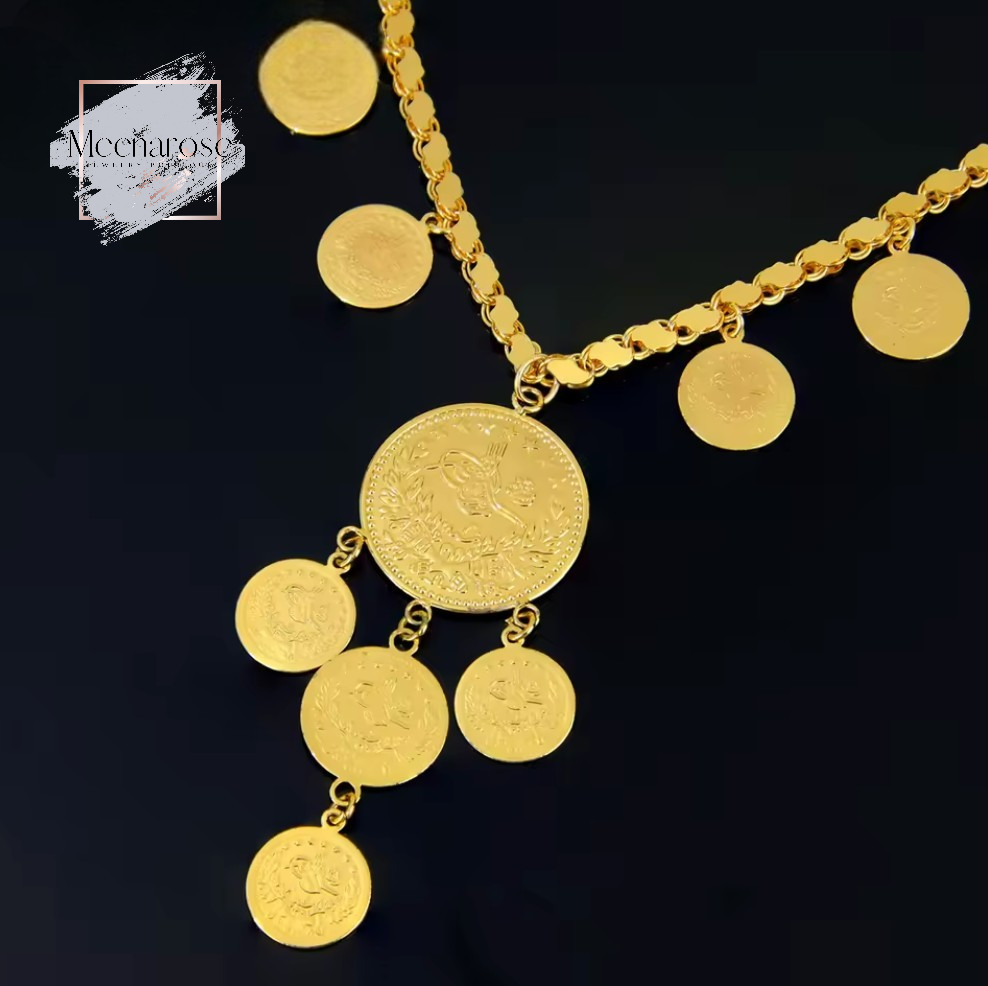 Rashadi Coin with Qardon Chain Necklace