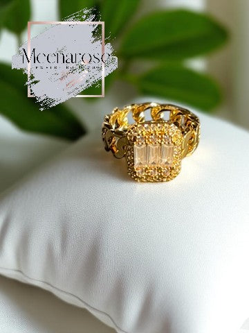 Zircon Chain Ring