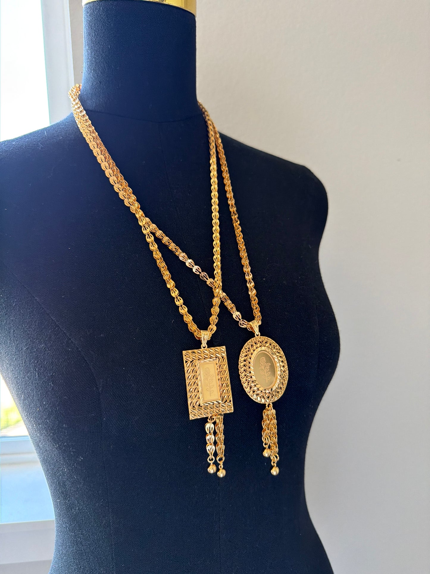 Flower Coin Necklace