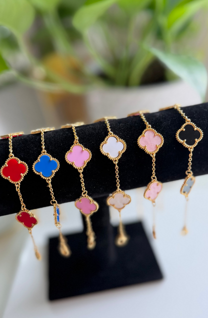 Floral Design Gold Plated Bracelet