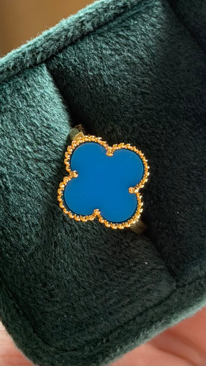 Floral Design Gold Plated Ring