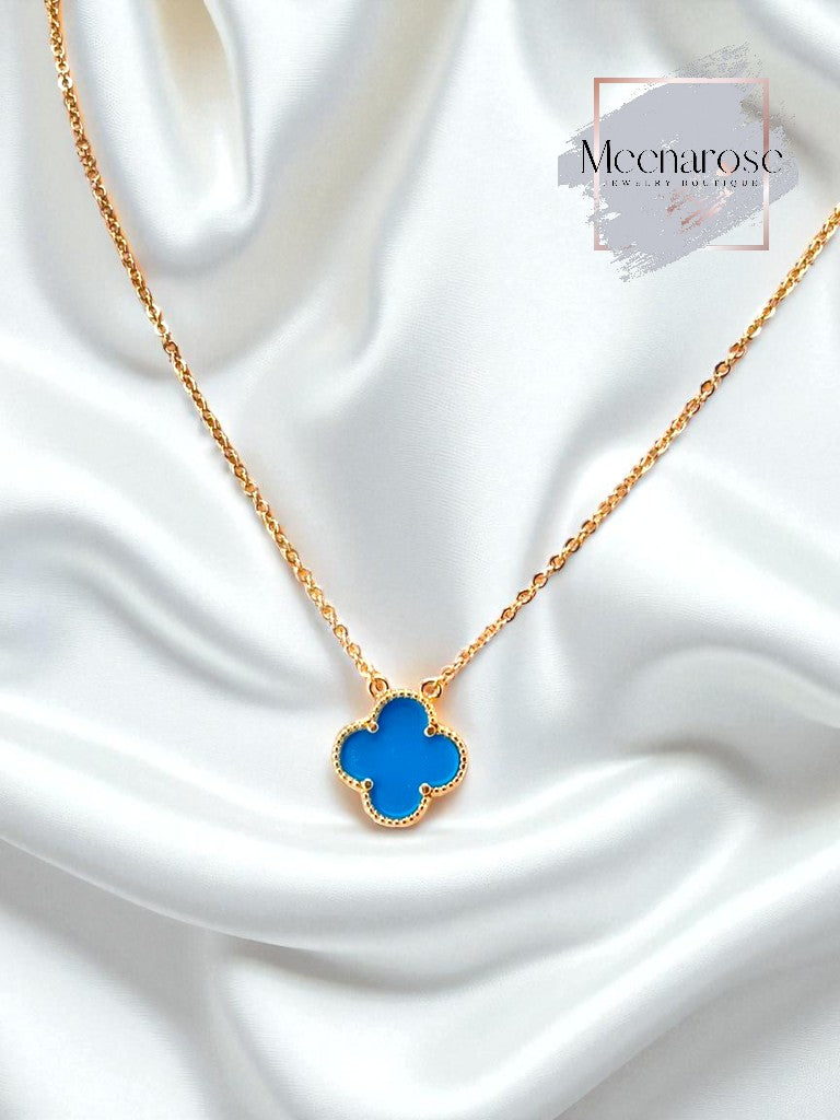 Four Clover Turquoise Necklace