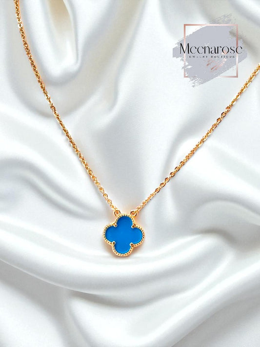 Four Clover Turquoise Necklace