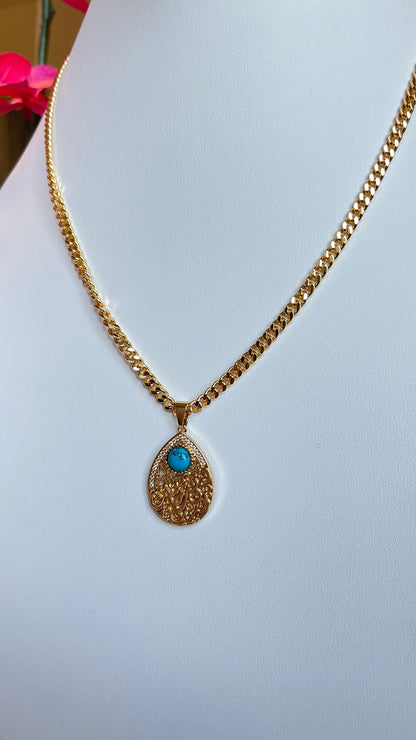 Blue Stone Necklace