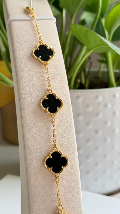 Floral Design Gold Plated Bracelet