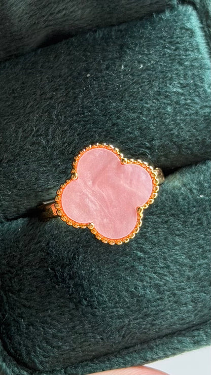 Floral Design Gold Plated Ring
