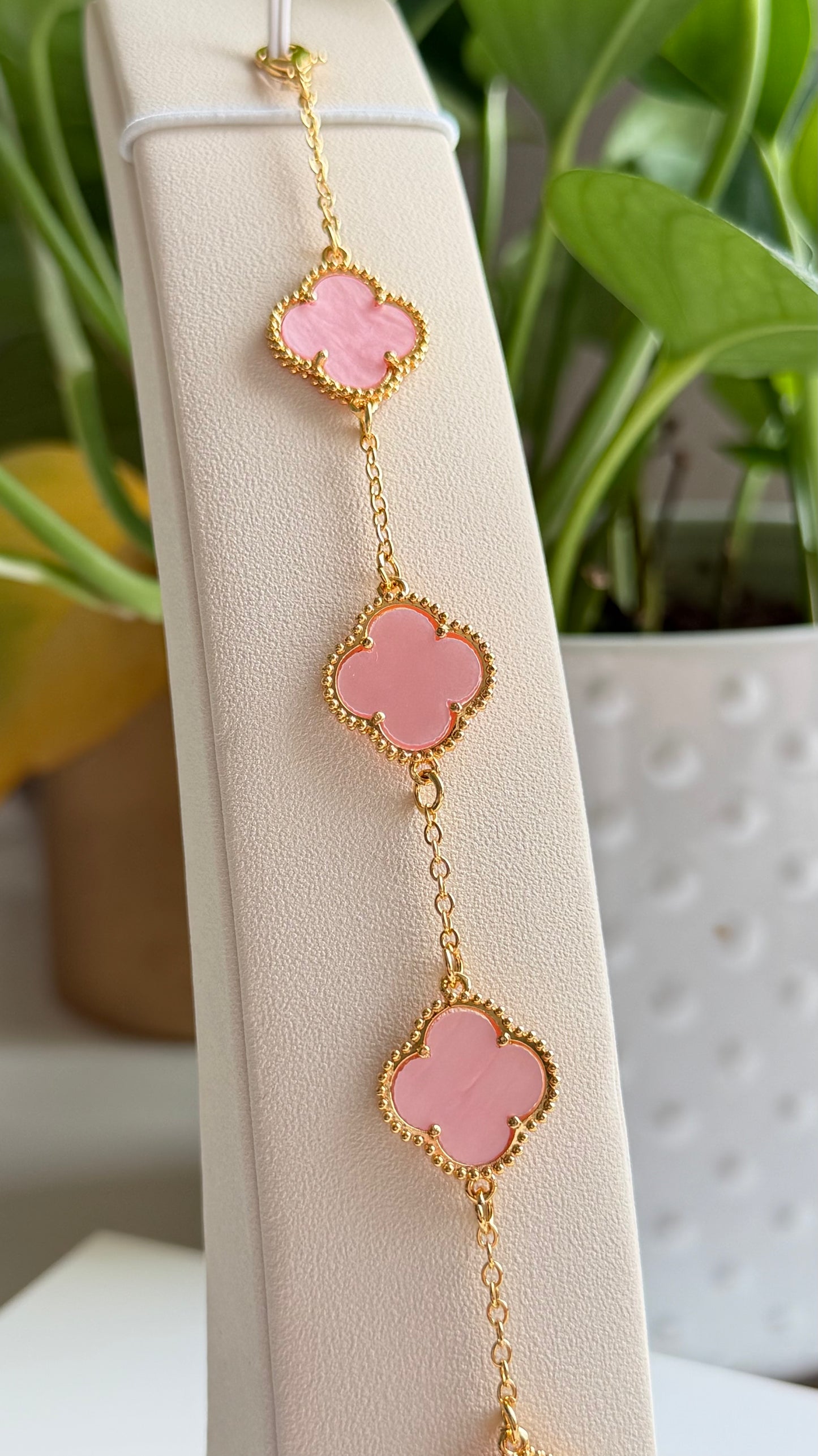 Floral Design Gold Plated Bracelet
