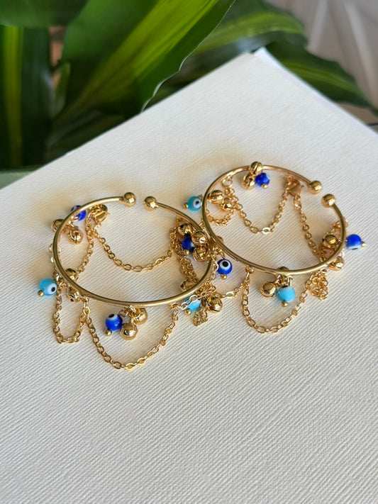 Blue Charms Kids Anklet Set