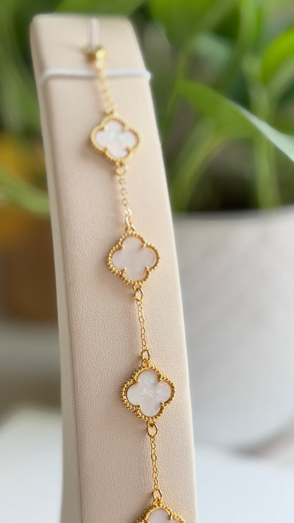 Floral Design Gold Plated Bracelet
