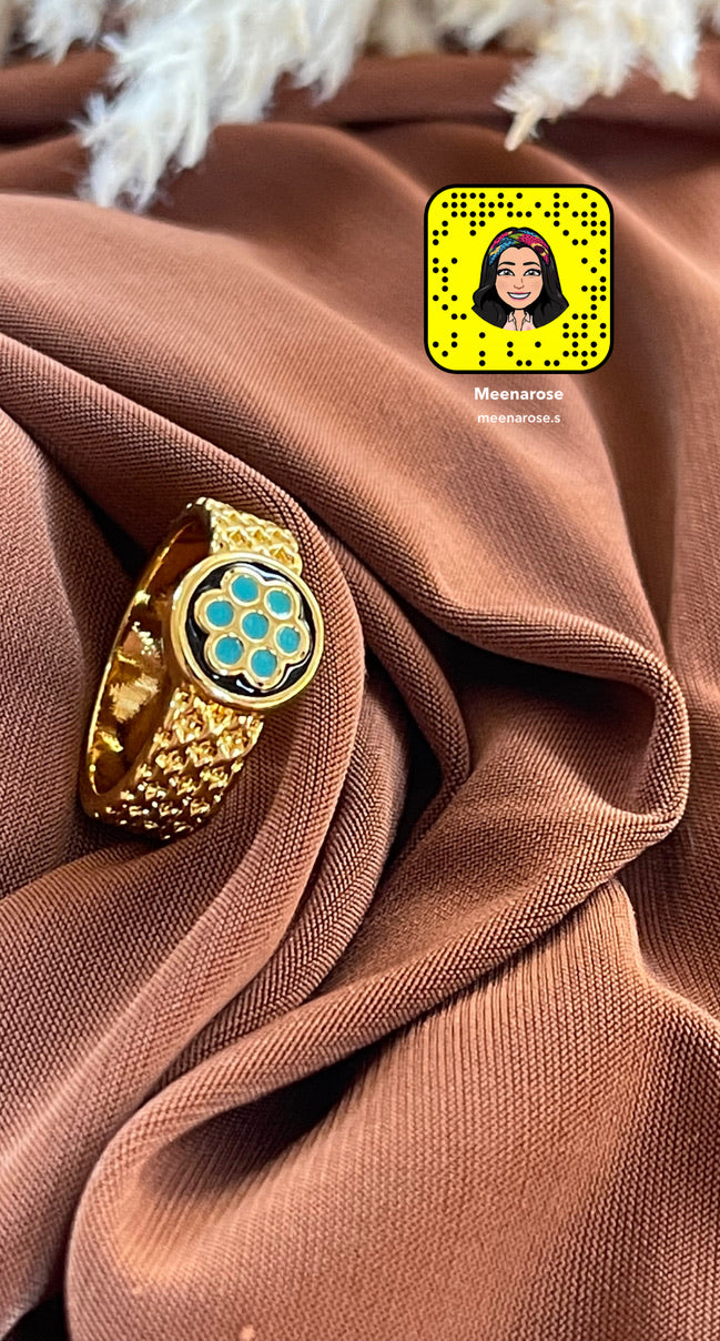 Turquoise Flower Ring