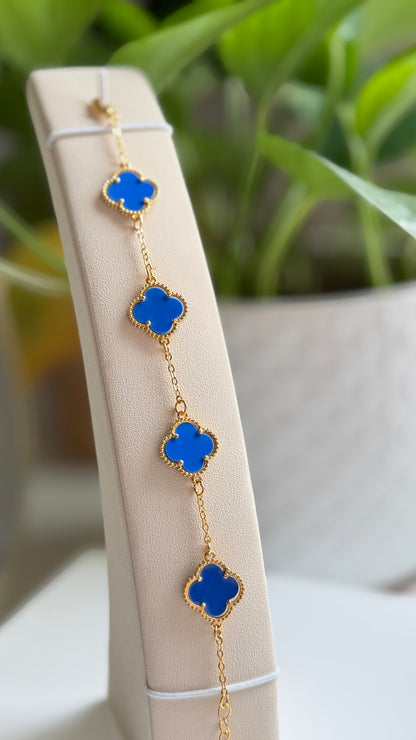 Floral Design Gold Plated Bracelet