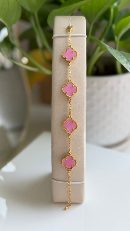 Floral Design Gold Plated Bracelet