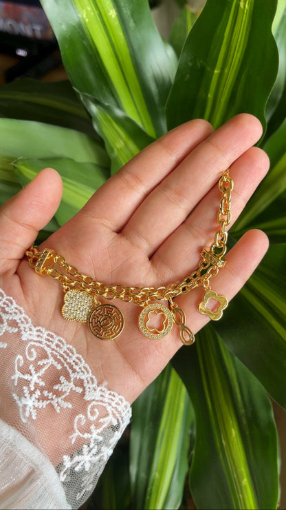 Bracelet Zircon Charms