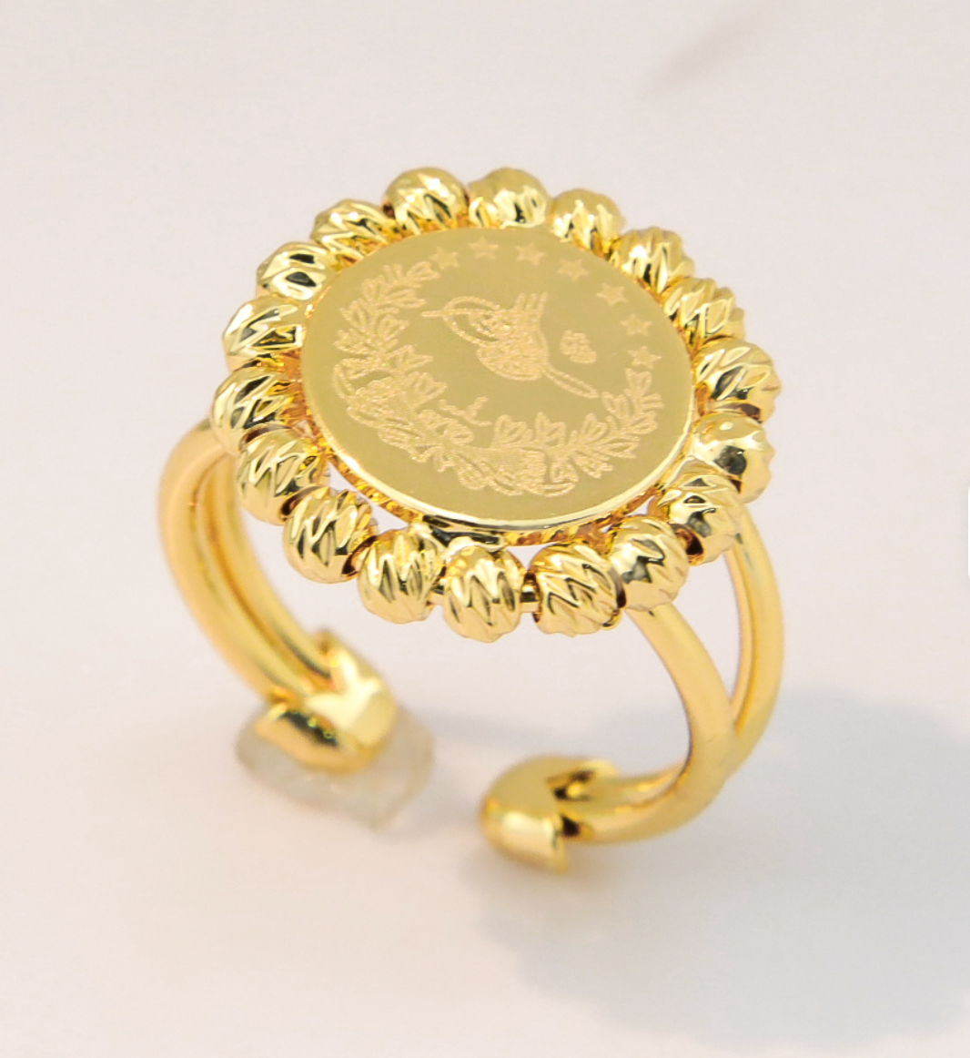Coin Beads Ring