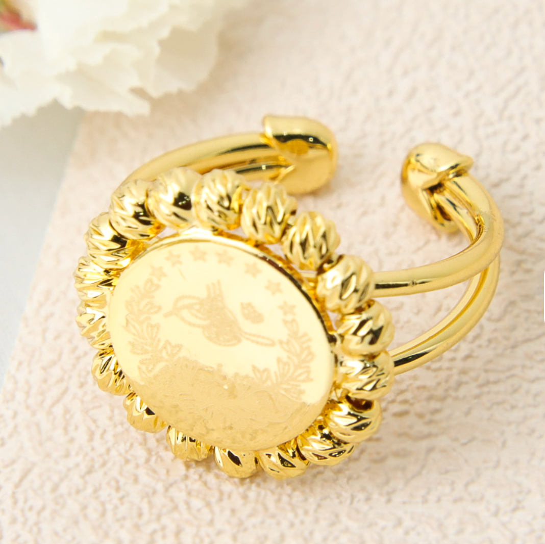 Coin Beads Ring