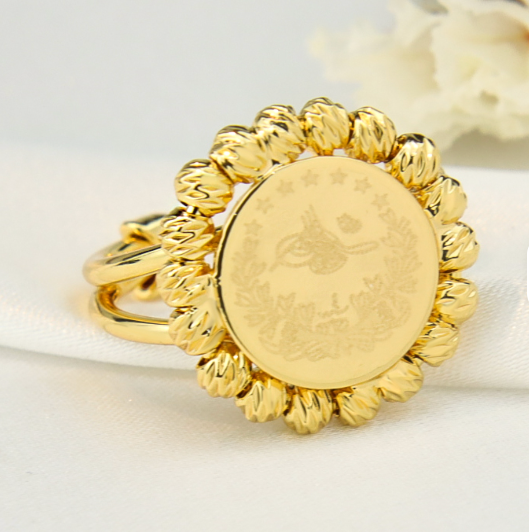 Coin Beads Ring