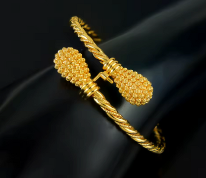 Screw Twisted Chain Bangle