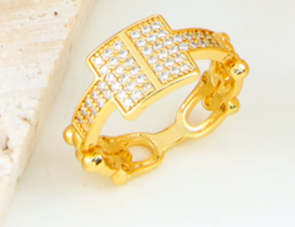 Tbar Zircon Ring
