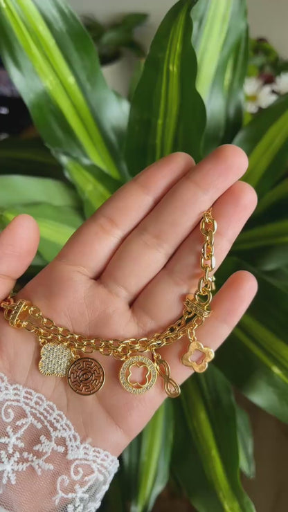 Bracelet Zircon Charms