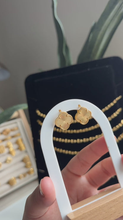 Leaf Gold Plated Earring