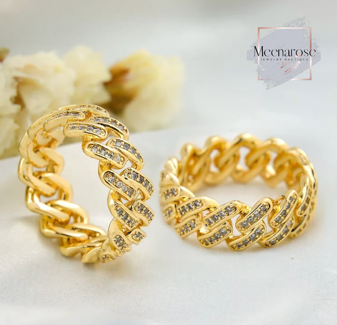 Rhinestone Stacking Ring