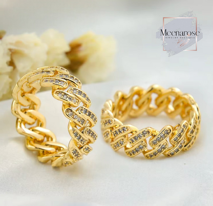 Rhinestone Stacking Ring
