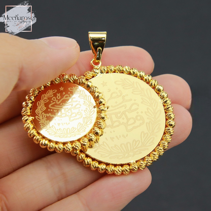 Large Coin Beads Pendant