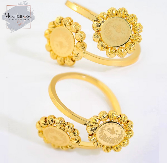 Double Coin Print Ring