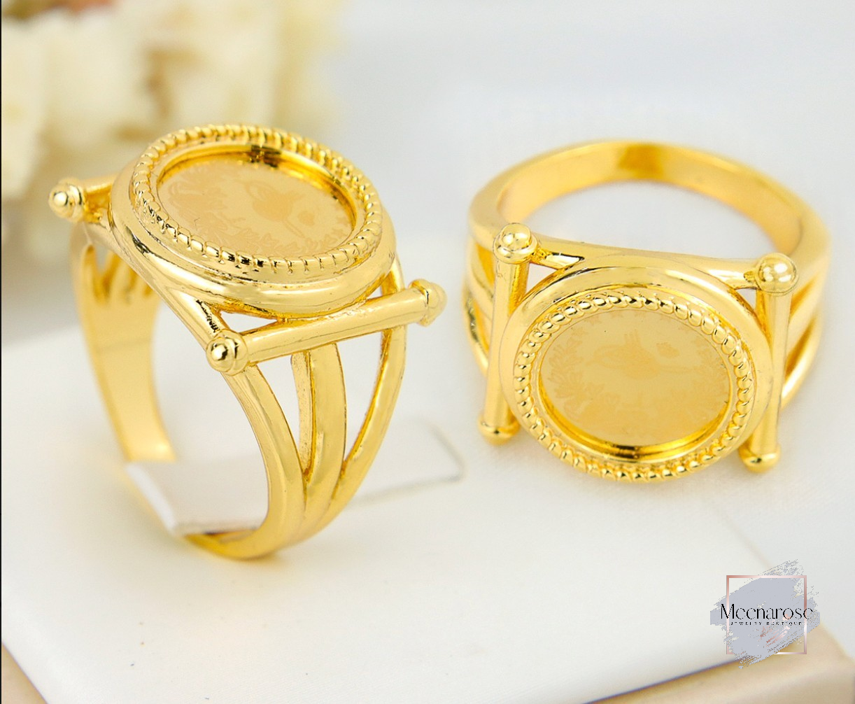 Lira Coin Print Ring