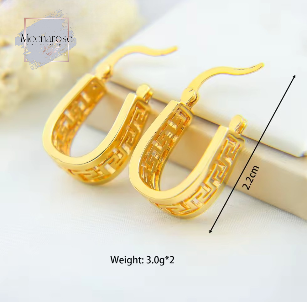 Hollow Hoop Eearrings