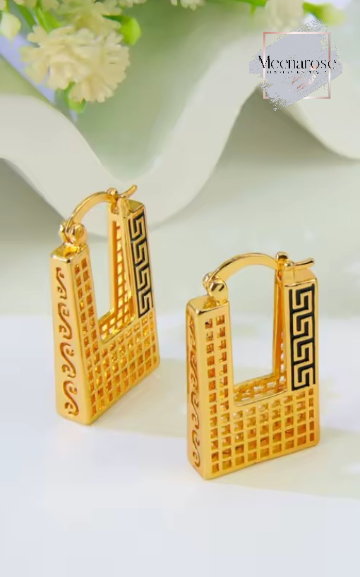Hoop Geometric Earrings