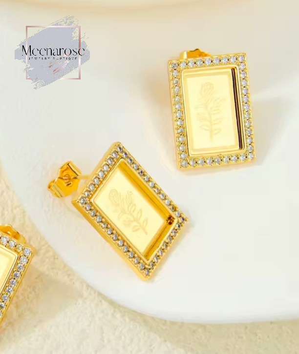 Turkish Antique Rose Studs